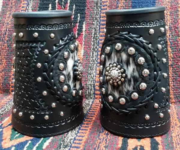 handmade leather arm cuffs 1