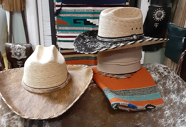 2 cowboy hats