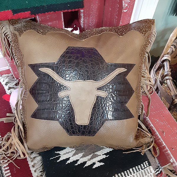 bull horns pillow