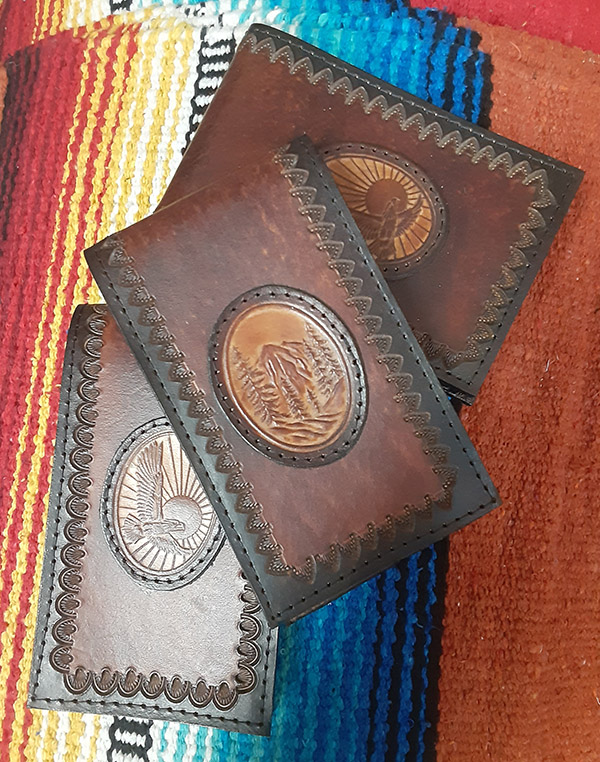 handmade leather shirt pocket notebooks