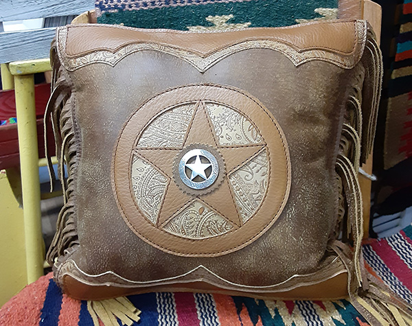 pillow with a star